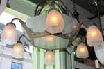 marinus-licht.nl: Art Deco hanglamp 6 armen met hoekige kapjes