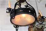 marinus-licht.nl: Jugendstil zwarte hanglamp bij stroomuitval kunnen 3 kaarsjes branden