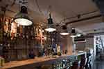 marinus-licht.nl: Restaurant Vis en Meer, Utrecht, hanglampen, spots met ronde glasplaat met bescherming
