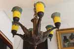 marinus-licht.nl: Art Deco hanglamp met 6 Pate verre lampen
